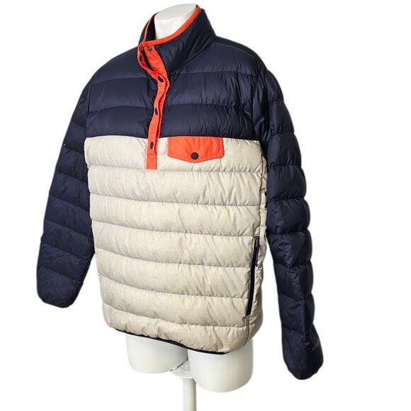 Eddie Bauer Womens Down Feather Pullover Snap Button Puffer Quilted Jacket, Sz S - Picture 2 of 7